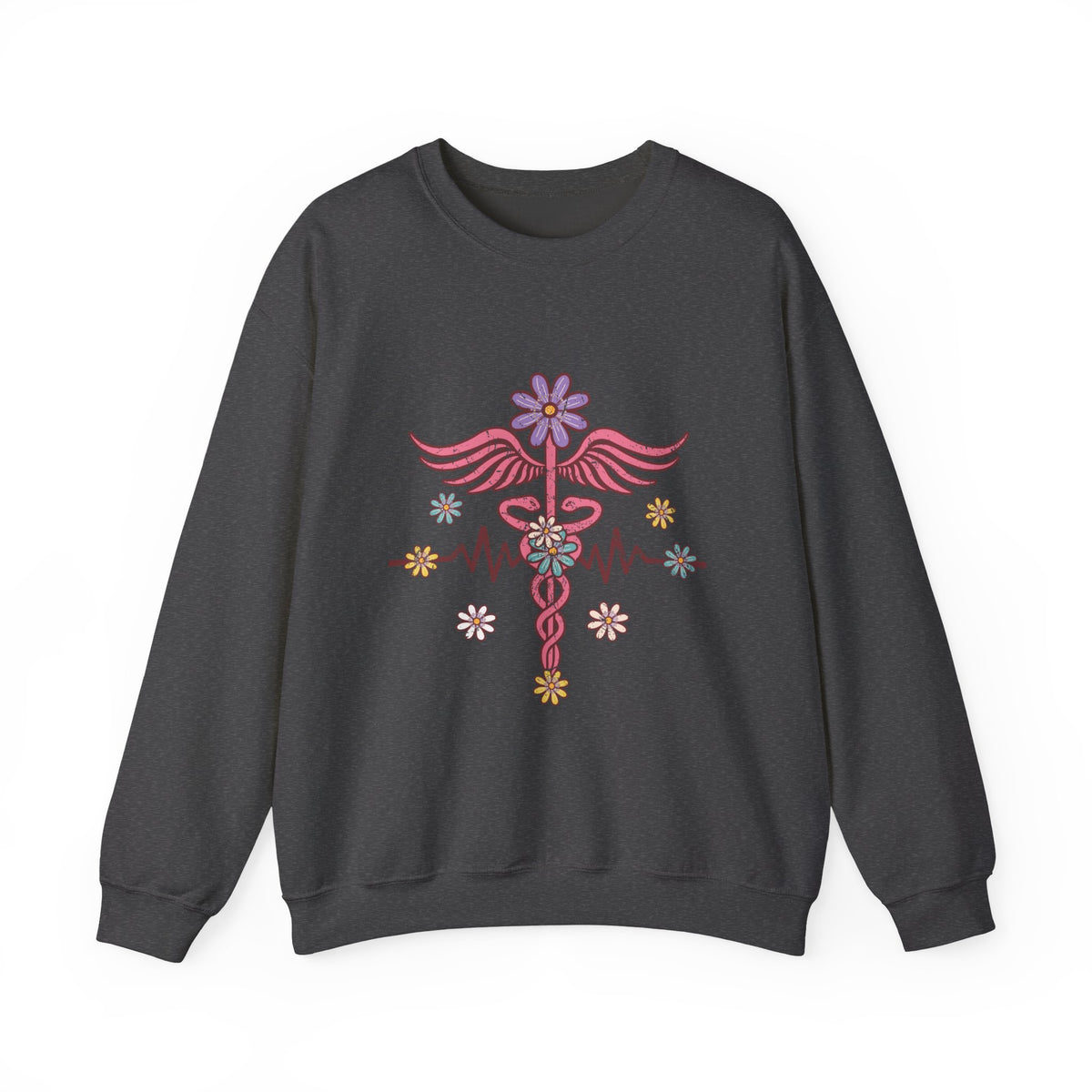 Laboratory Tech Floral Sweatshirt- Front & Back