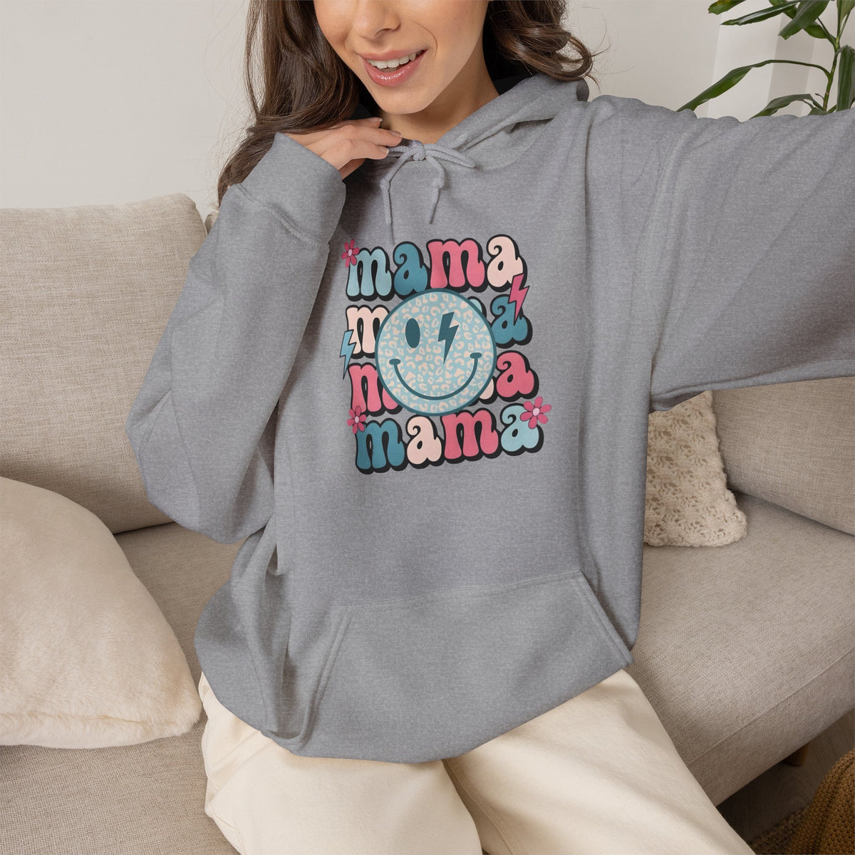 Retro Mama Smile Hoodie