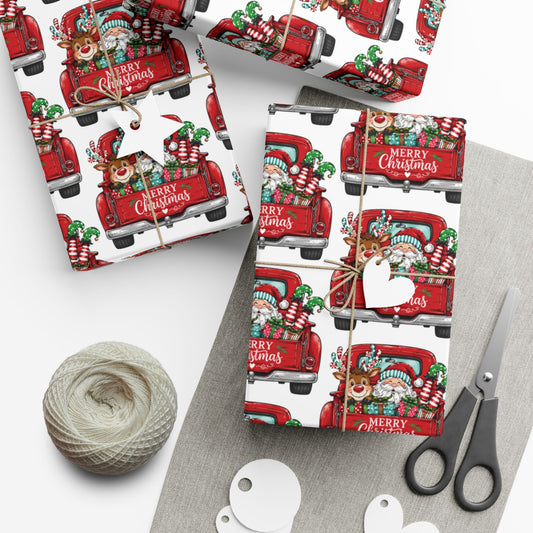 Christmas Santa Gift Wrap Paper