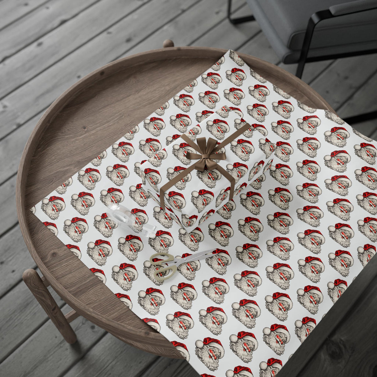 Vintage Santa Claus Christmas Wrapping Paper