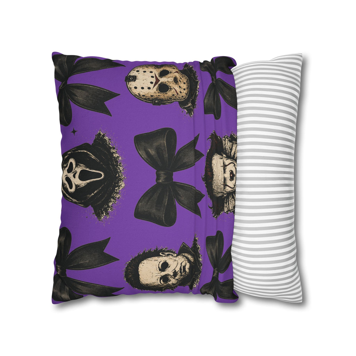 Horror Icons Pattern Pillowcase – Michael Myers, Jason, Pennywise & Scream