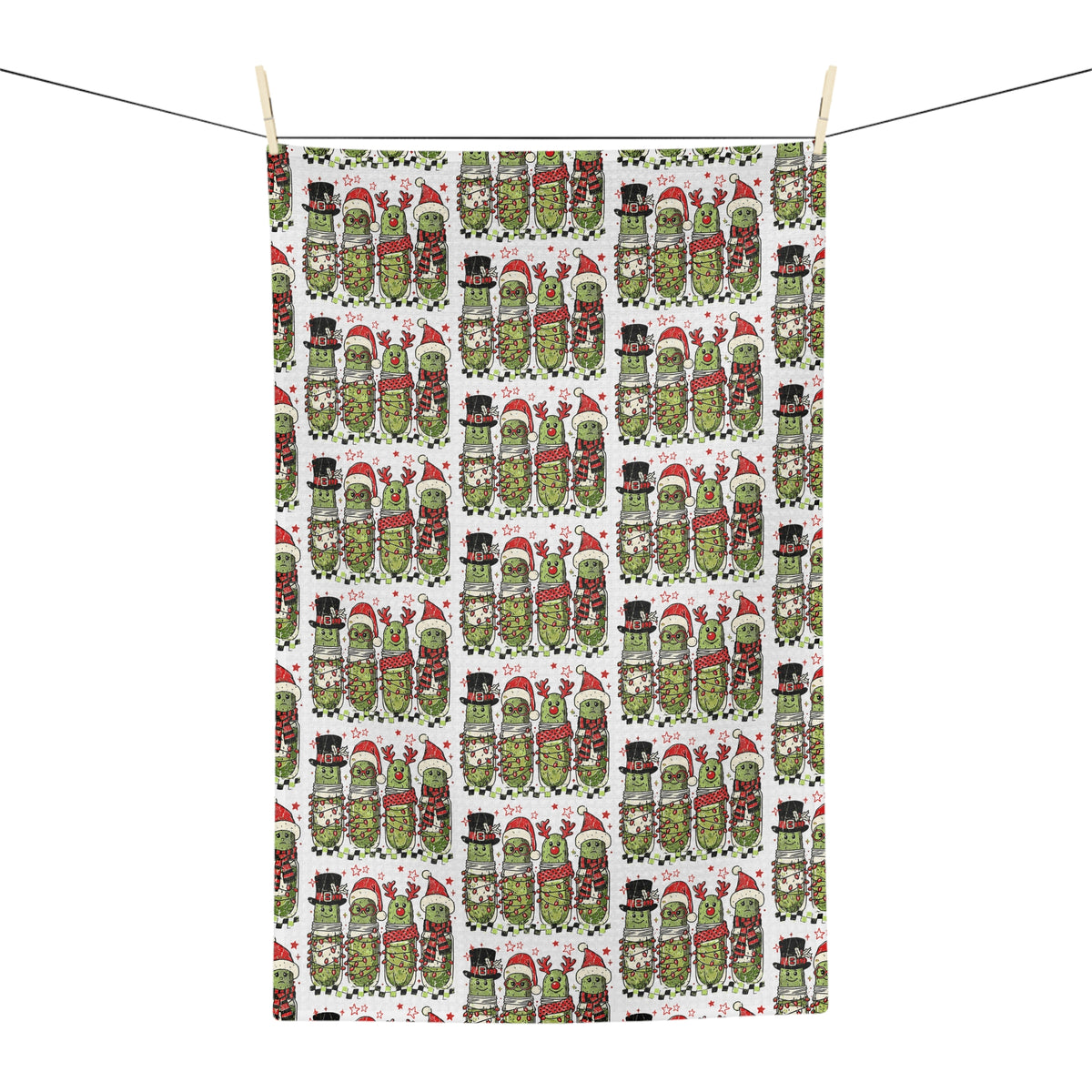 Christmas Pickle Microfiber Tea Towel