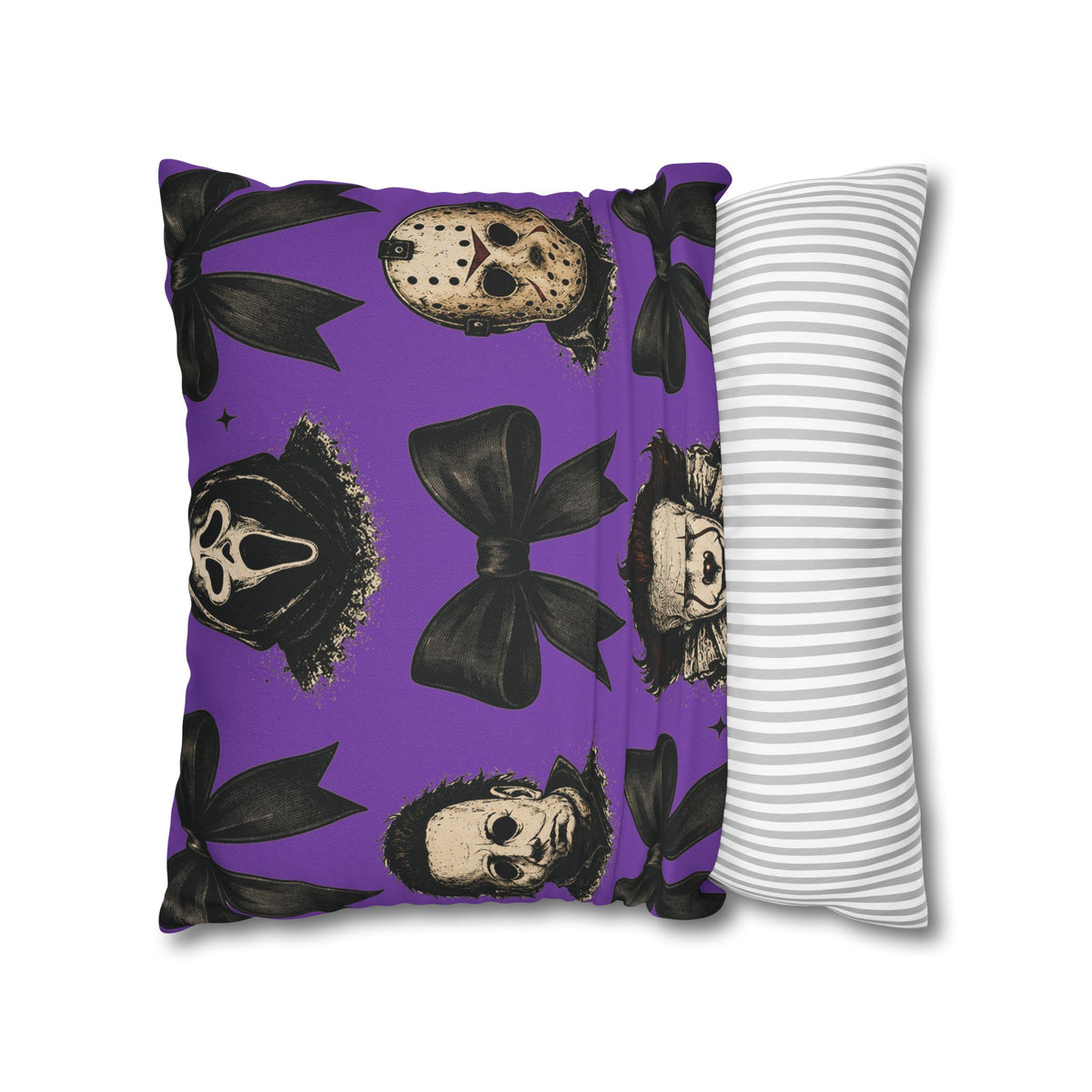 Horror Icons Pattern Pillowcase – Michael Myers, Jason, Pennywise & Scream