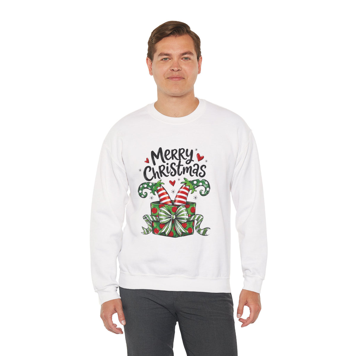 Merry Christmas Elf feet - “Merry Christmas” Gift Box Design