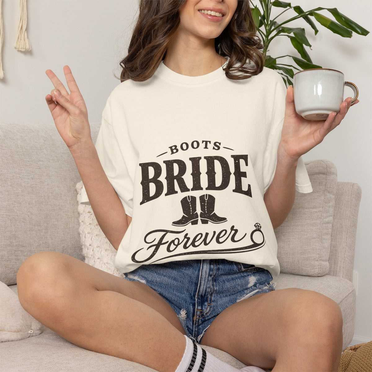 'Boots Bride Forever' Western T Shirt