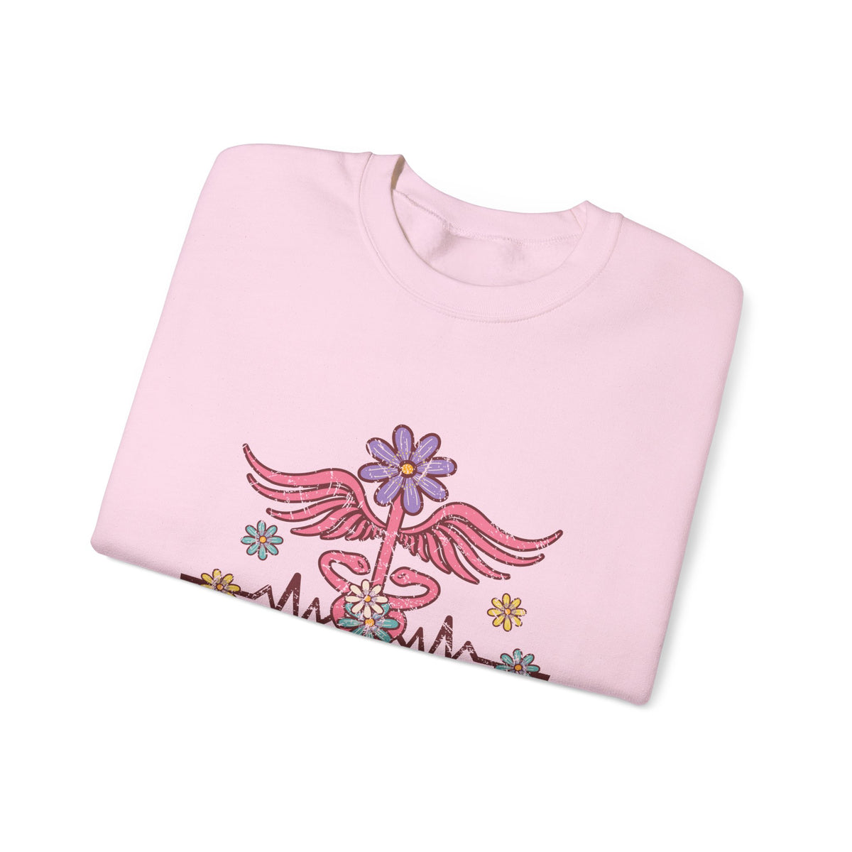 Laboratory Tech Floral Sweatshirt- Front & Back