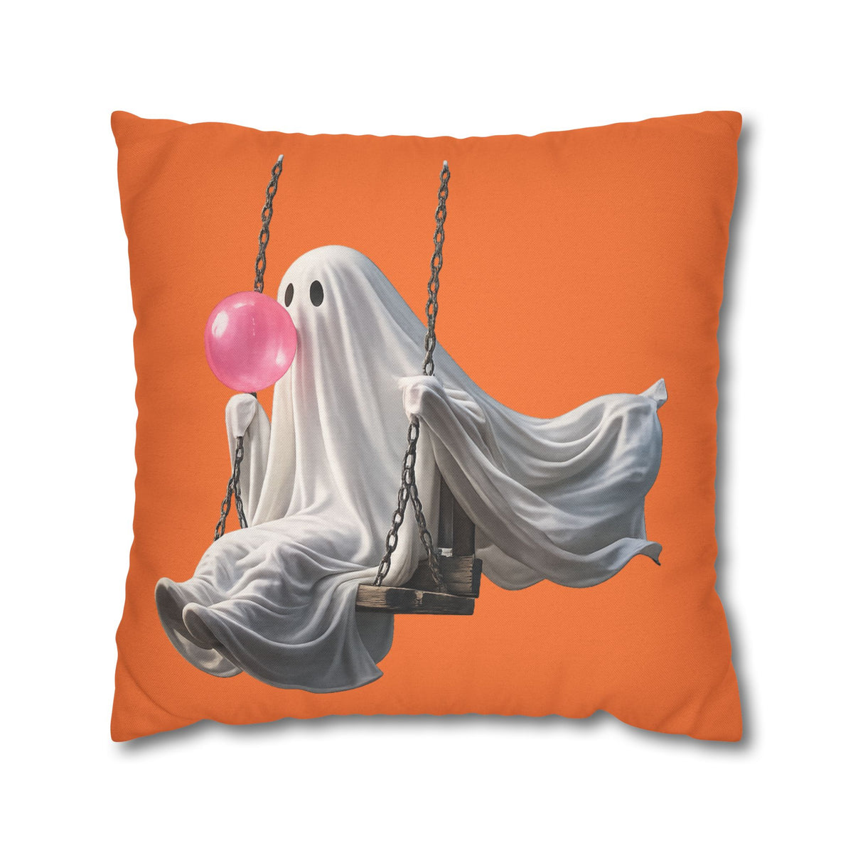 Ghost on a Swing Halloween Pillowcase
