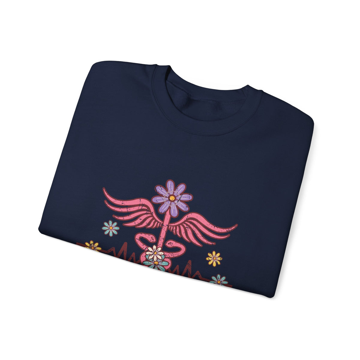 Laboratory Tech Floral Sweatshirt- Front & Back