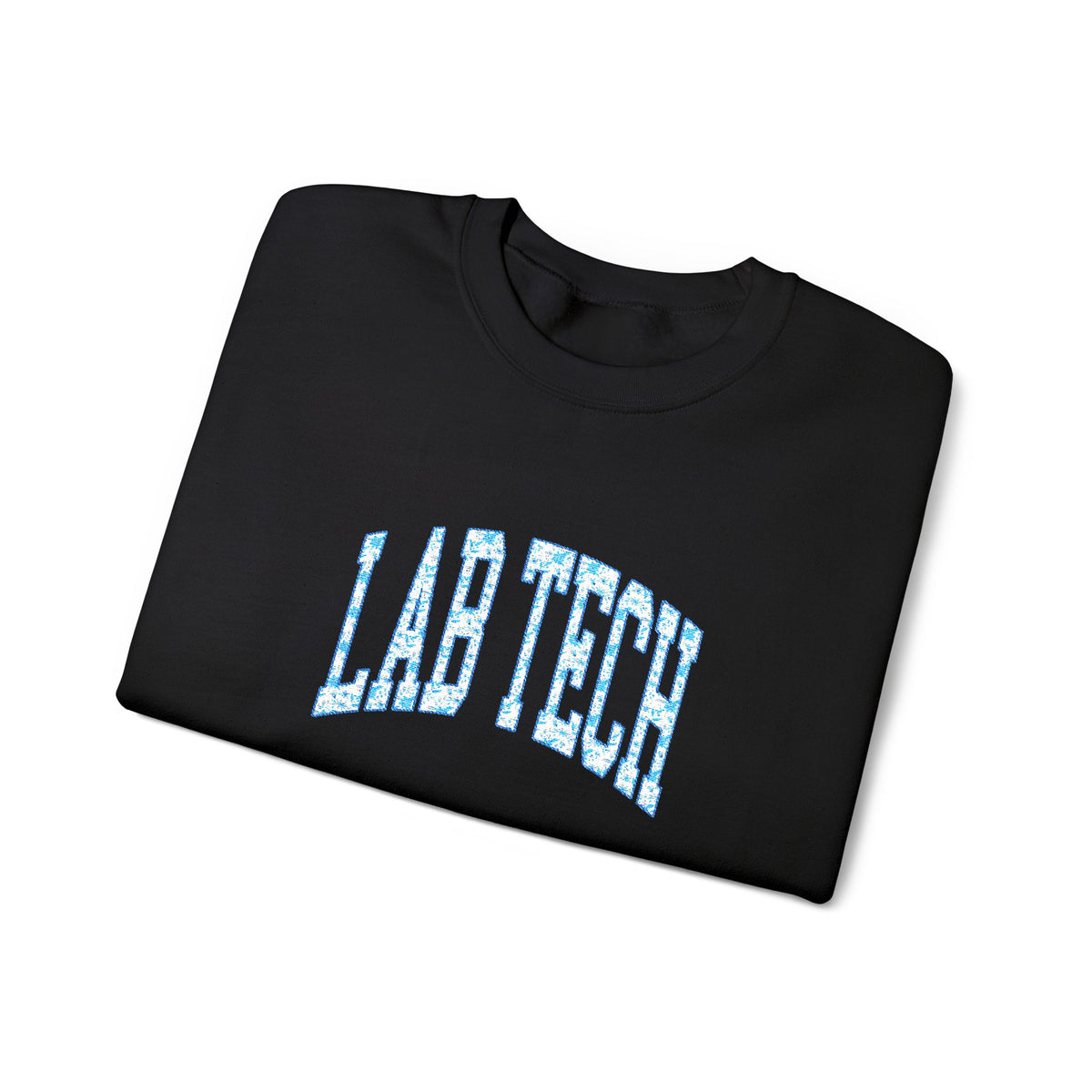Blue Floral 'Lab Tech' Embroidered Sweatshirt