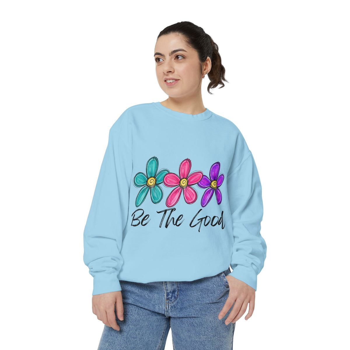 'Be The Good' Floral Sweatshirt