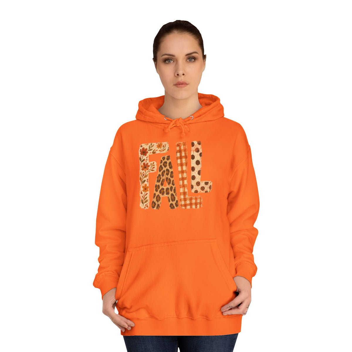 'FALL' Floral Hoodie