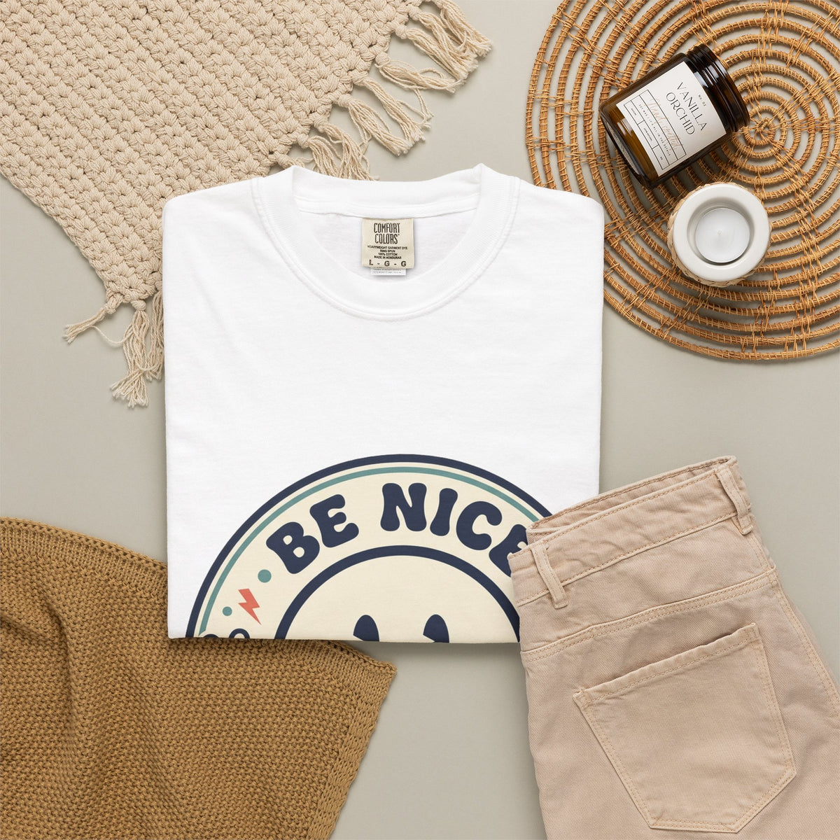 Be Nice You Jerk Smiley T-Shirt