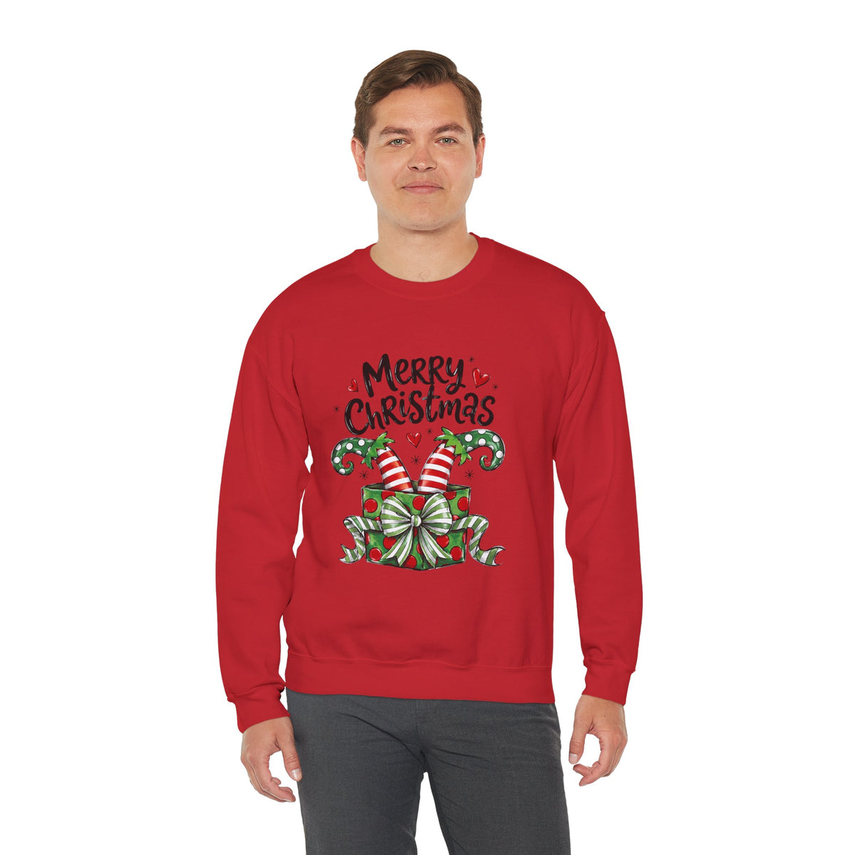 Merry Christmas Elf feet - “Merry Christmas” Gift Box Design