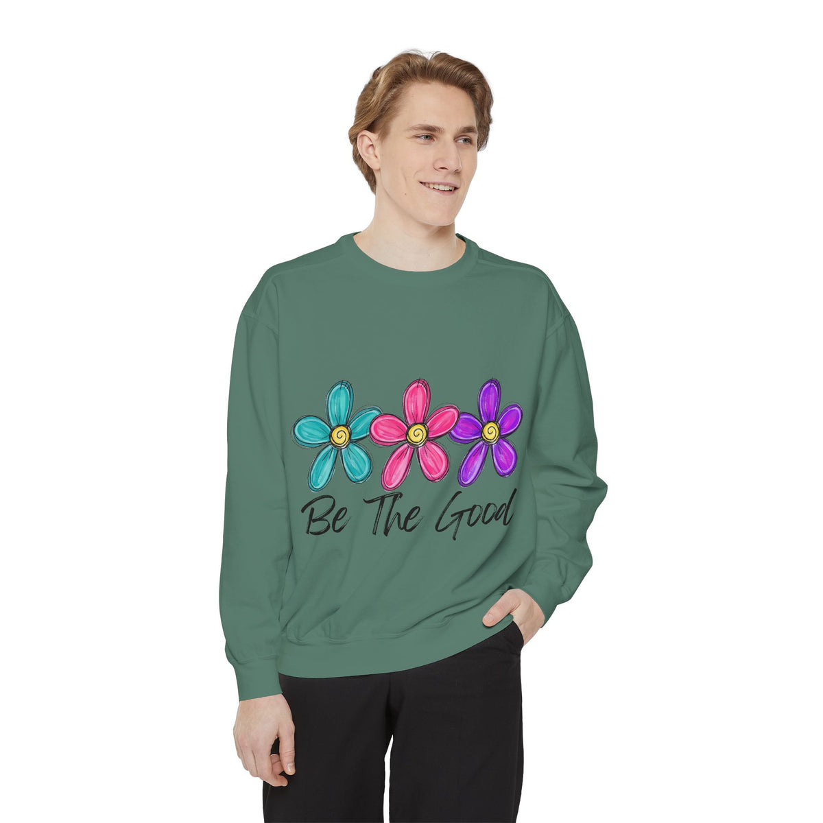 'Be The Good' Floral Sweatshirt