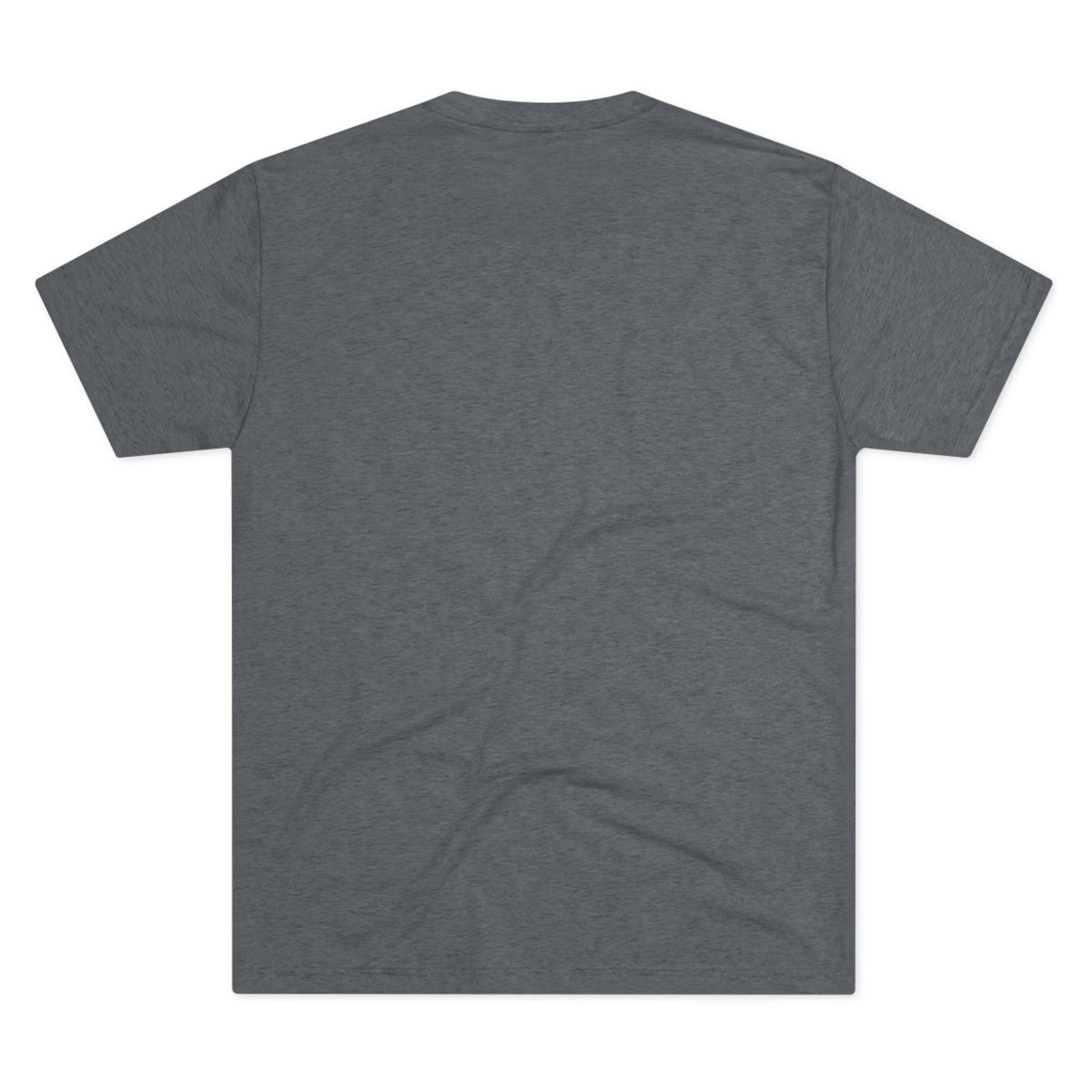 Back view of a charcoal gray short sleeve women's fashion tee with a soft casual fit from Printify on a white background