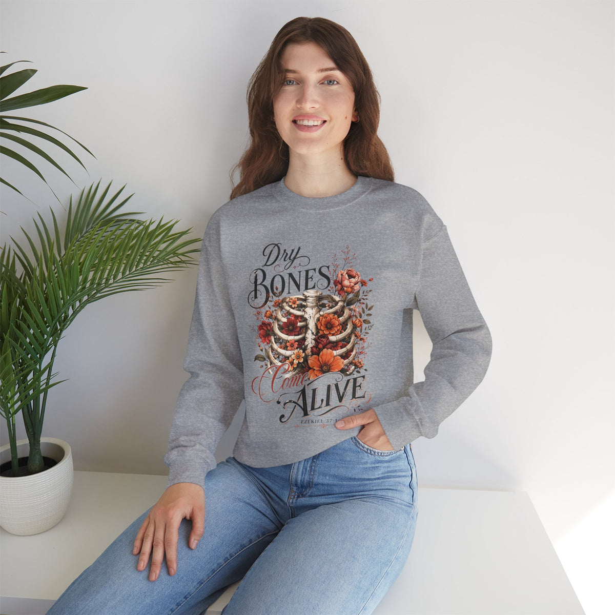 "Dry Bones Come Alive" Vintage Crewneck