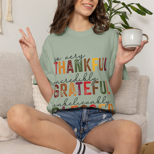 Thankful Grateful Blessed T-Shirt