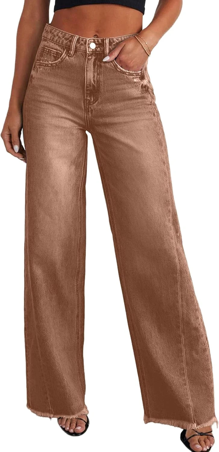 Wide Leg Denim Pants