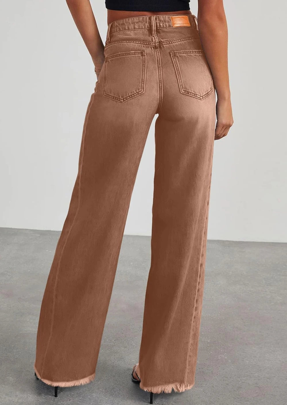 Wide Leg Denim Pants