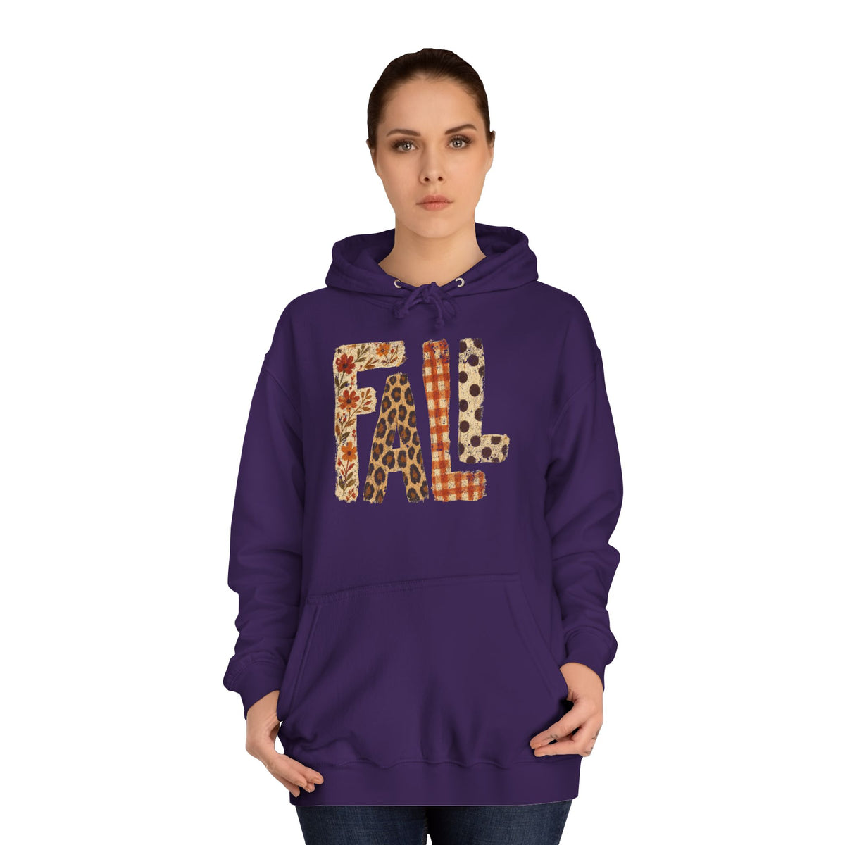 'FALL' Floral Hoodie