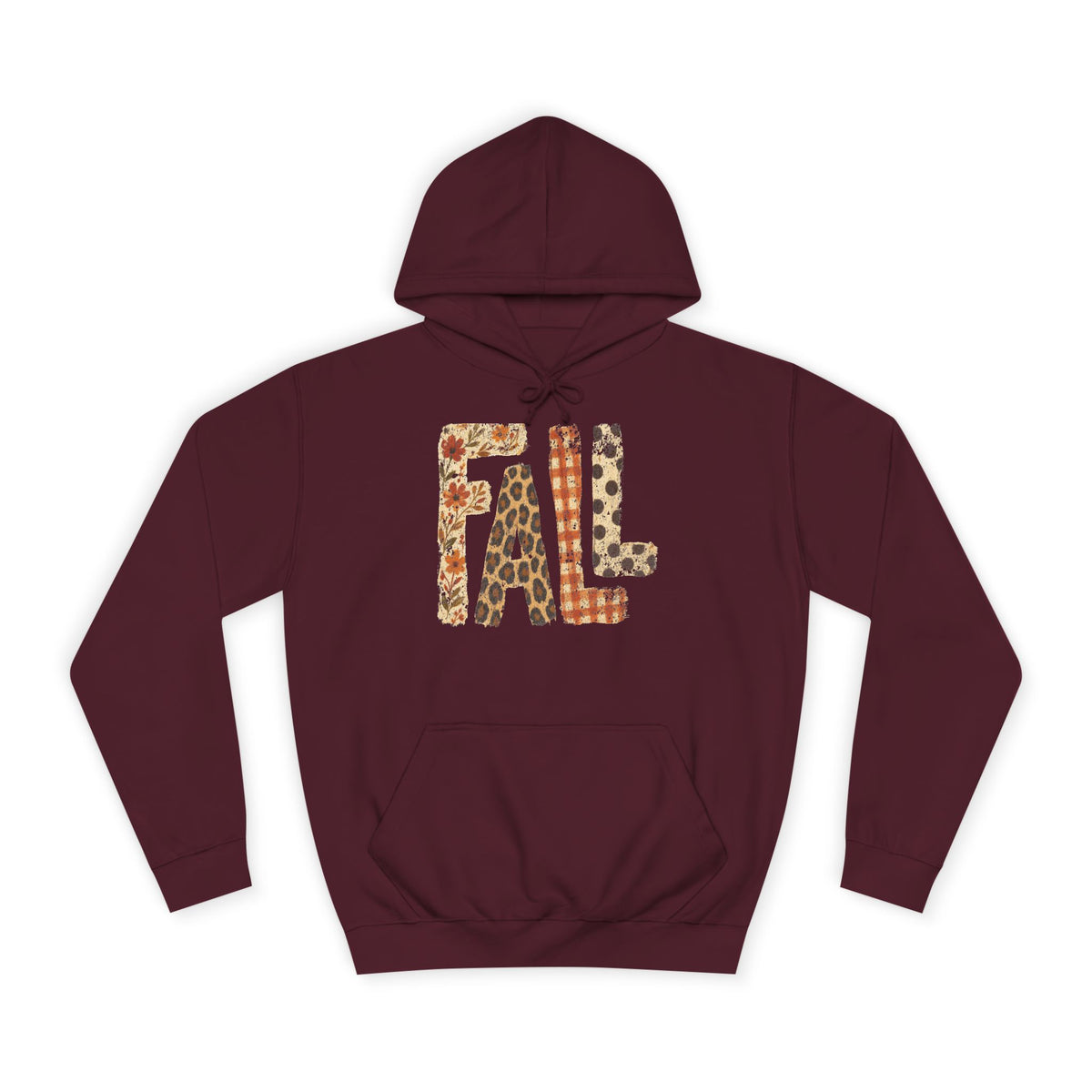 'FALL' Floral Hoodie