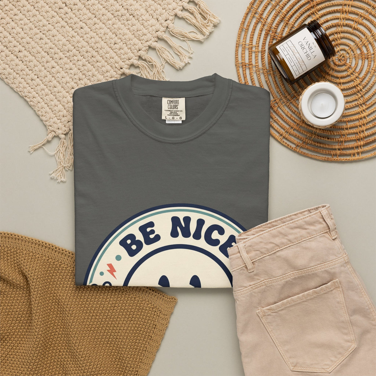 Be Nice You Jerk Smiley T-Shirt