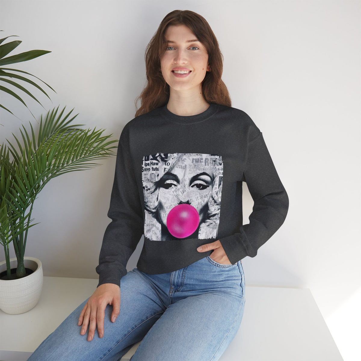 Marilyn Bubble Pop Art Crewneck