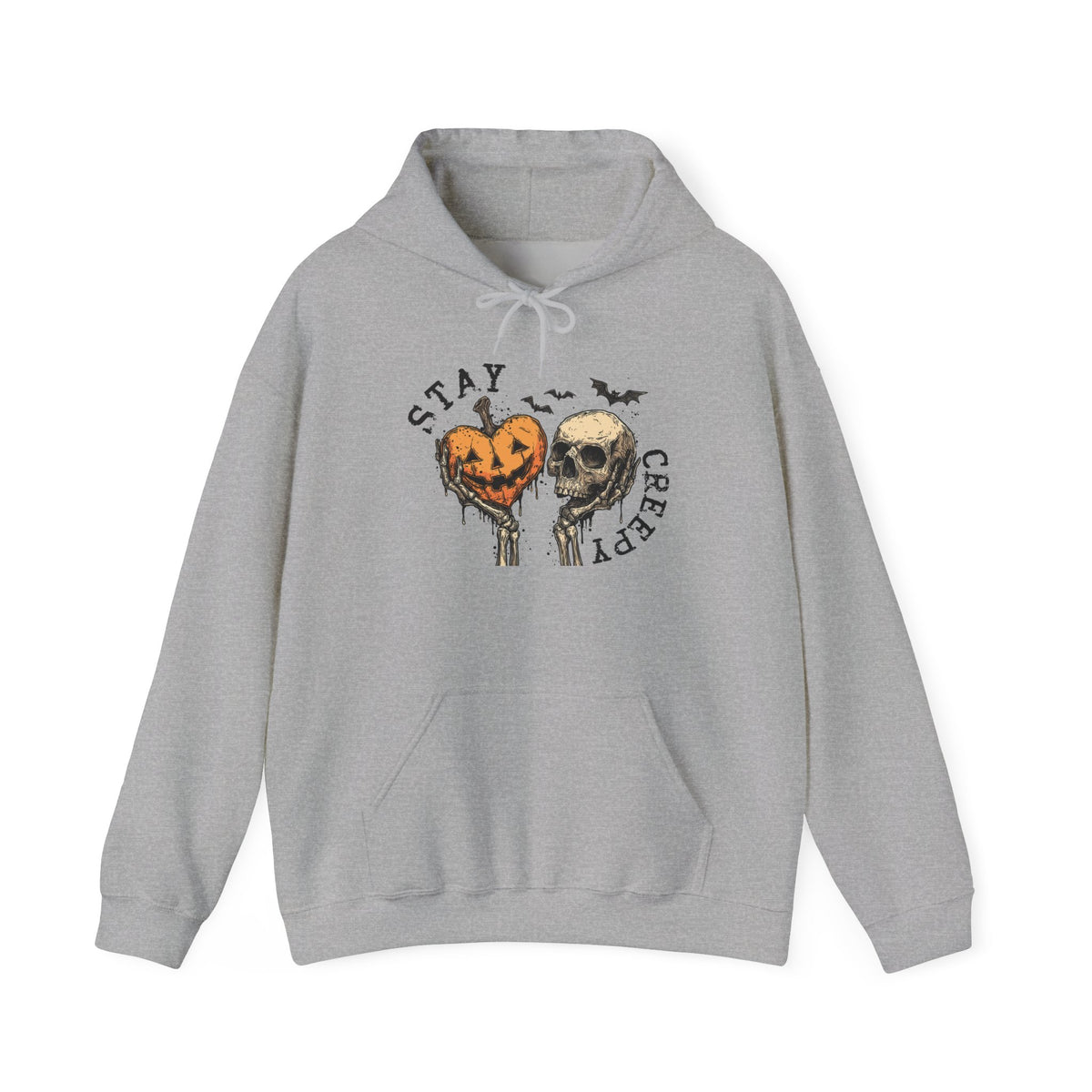 "Stay Creepy" Front + "Spooky Season" Back Halloween Skulls