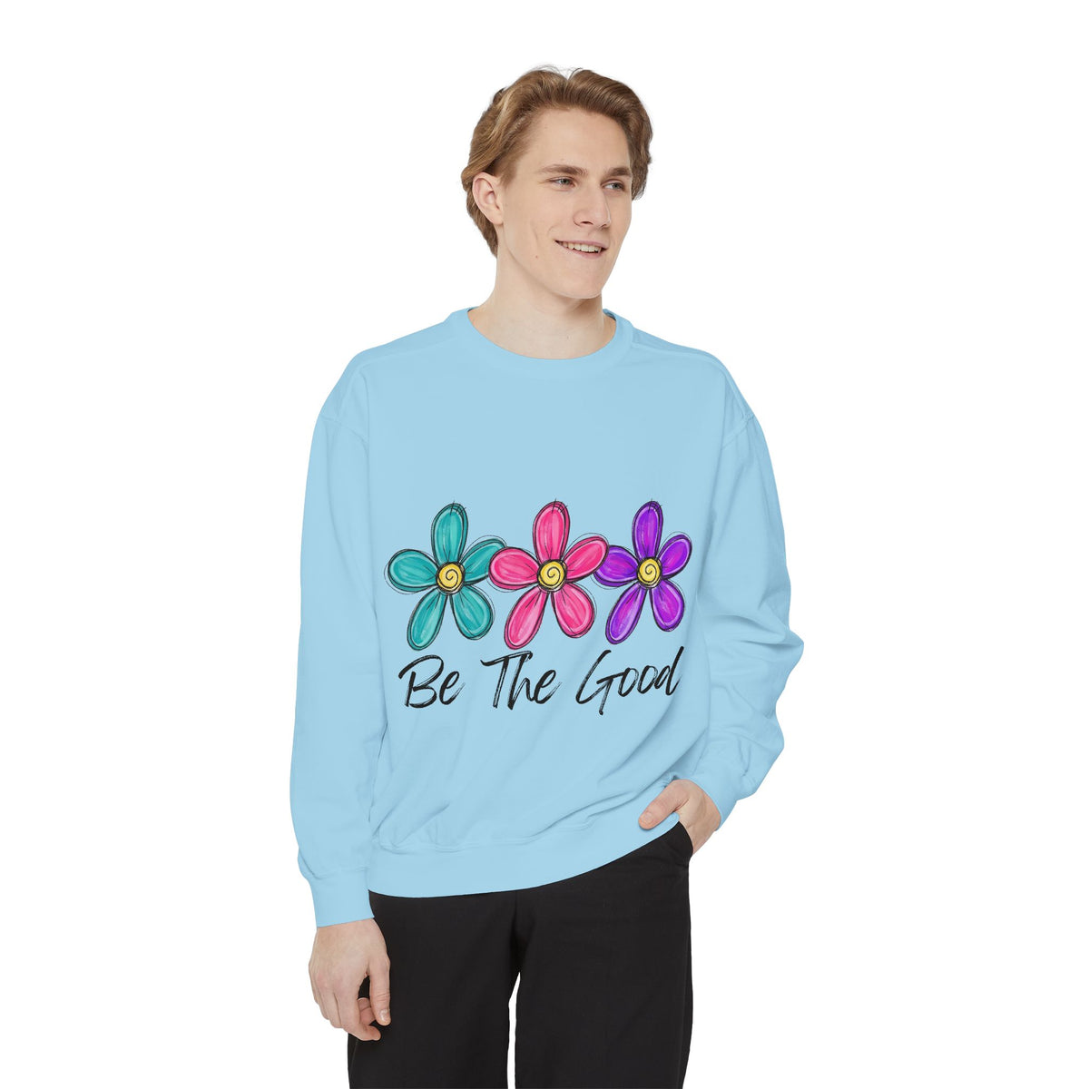 'Be The Good' Floral Sweatshirt