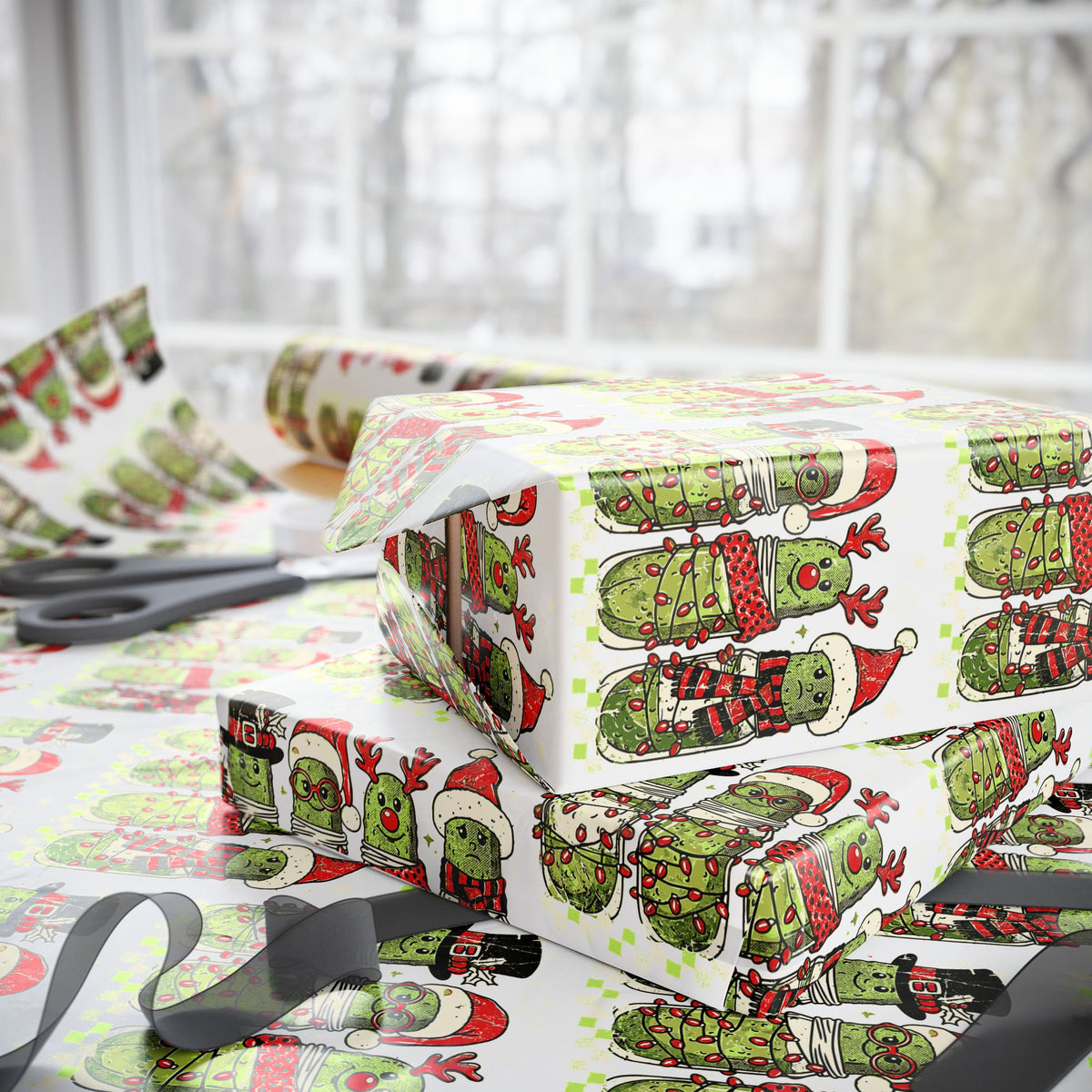 Christmas Pickles Wrapping Paper