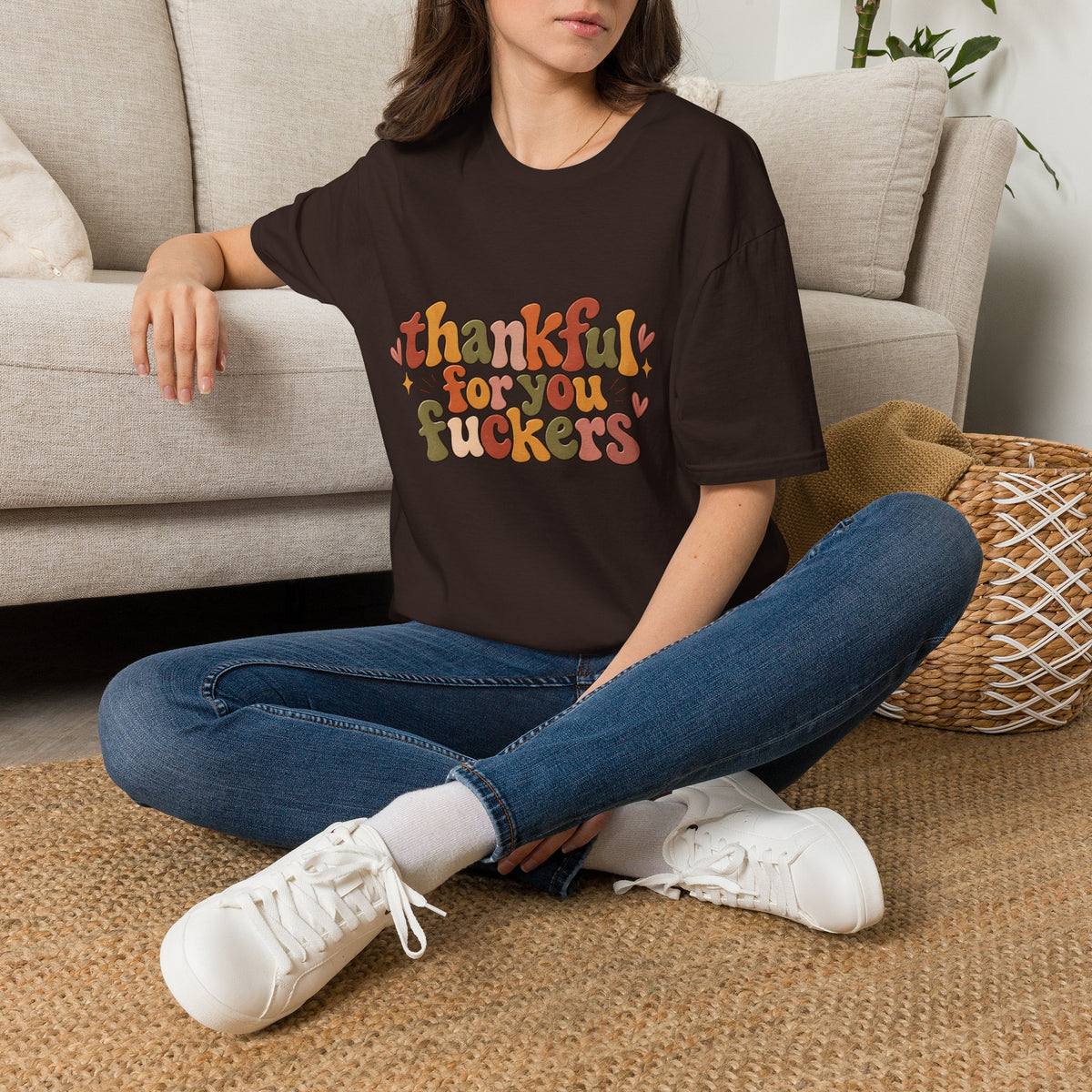 Thankful for You Fuckers Funny Thanksgiving Tee