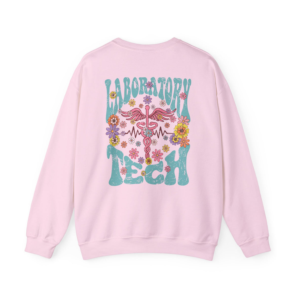 Laboratory Tech Floral Sweatshirt- Front & Back