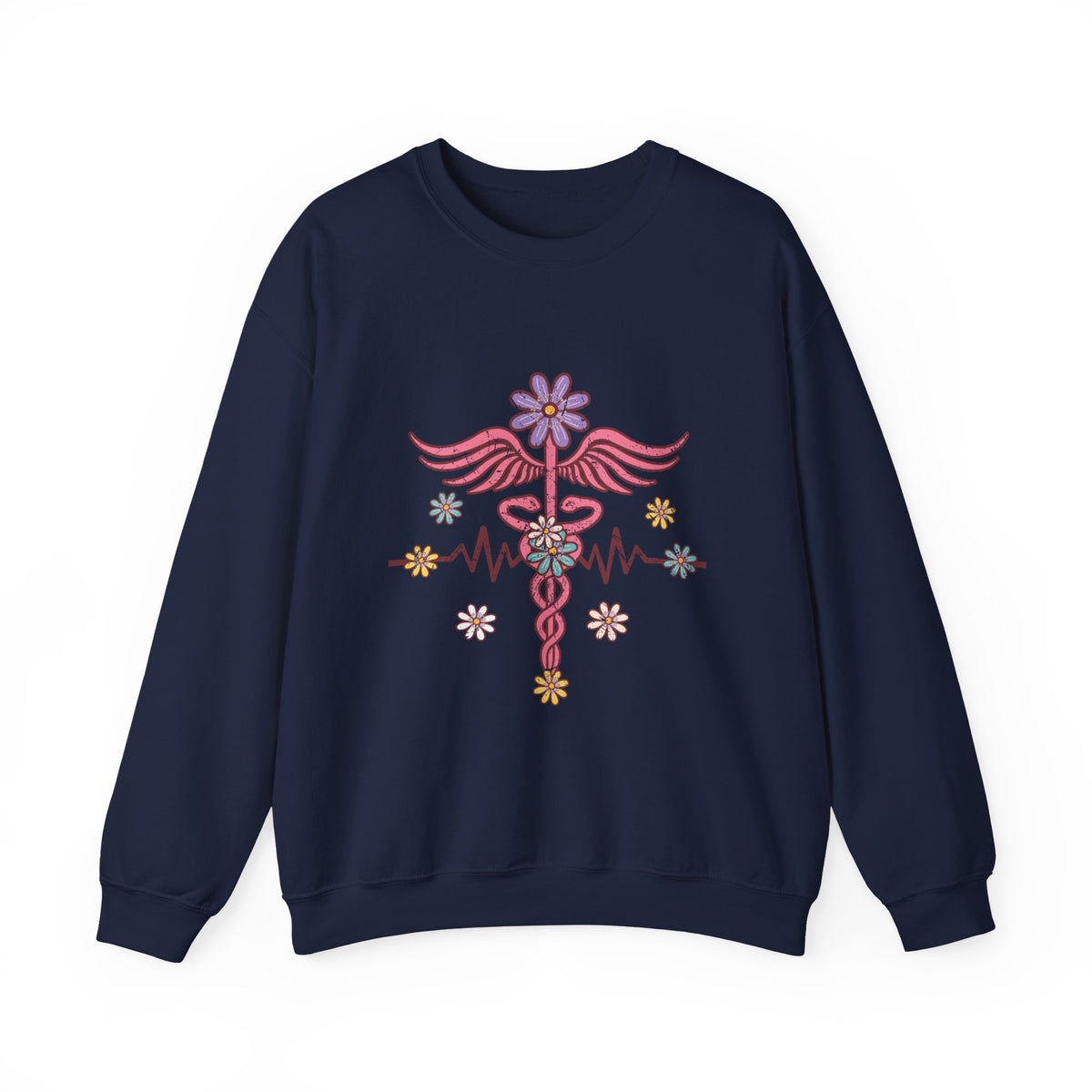 Laboratory Tech Floral Sweatshirt- Front & Back