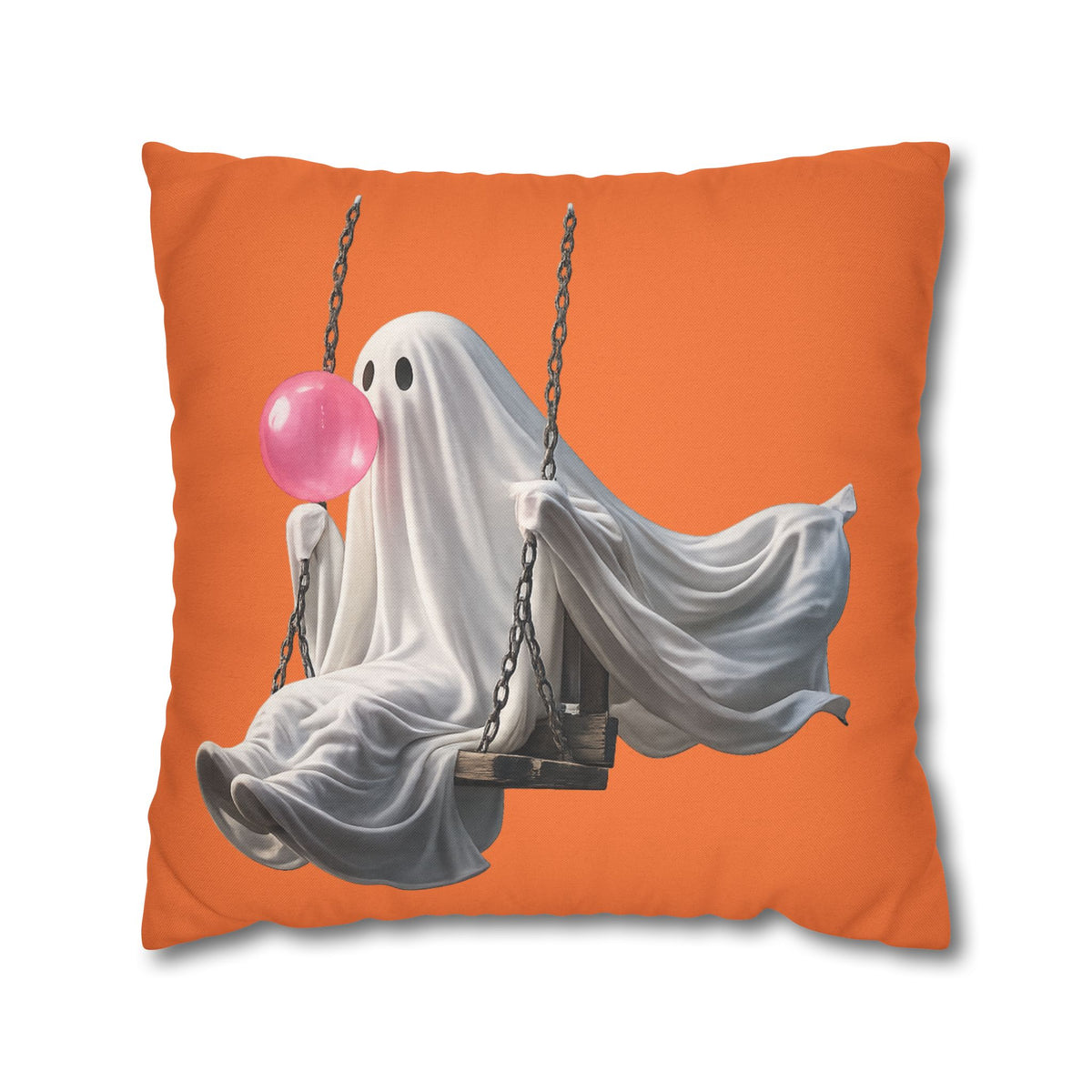 Ghost on a Swing Halloween Pillowcase