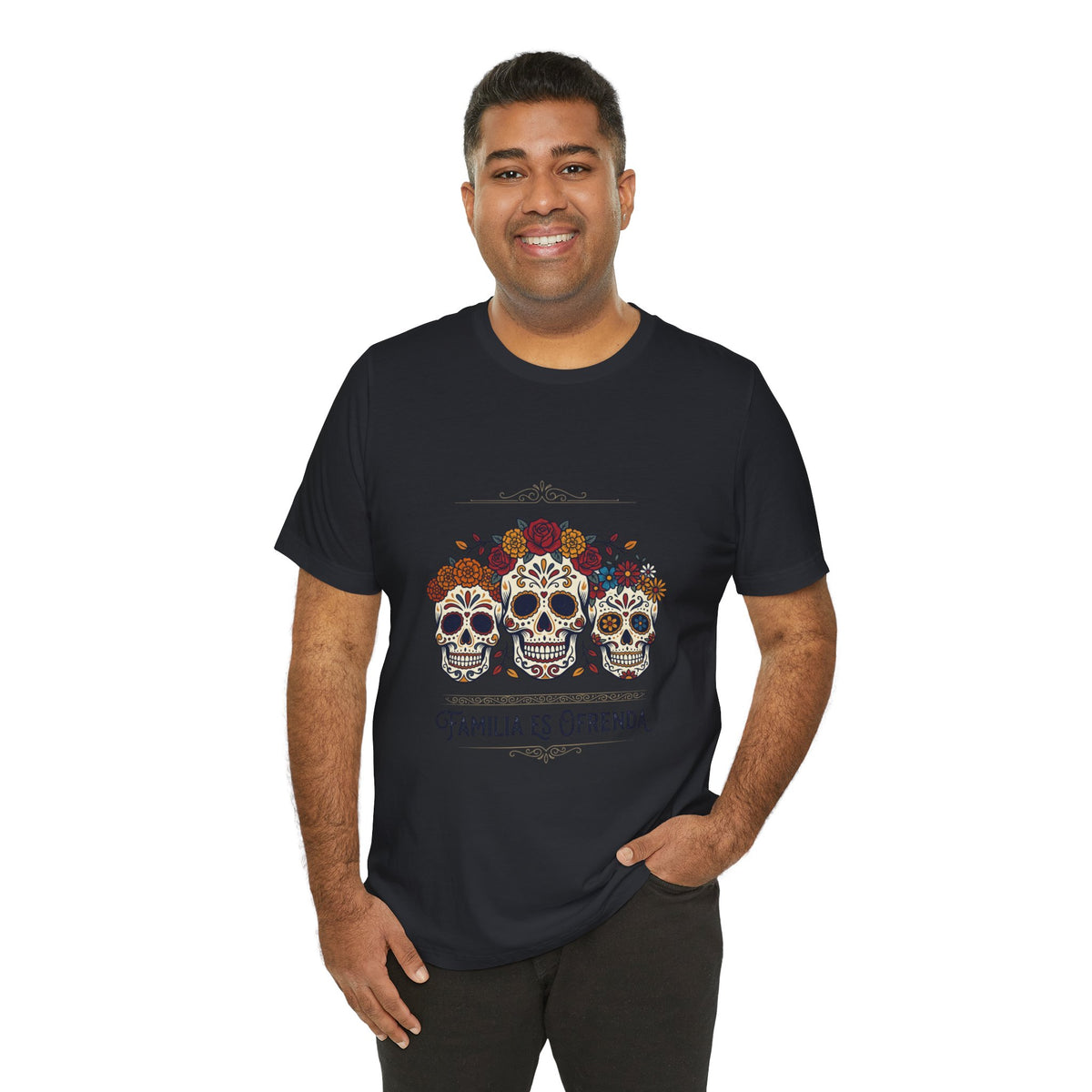 Familia Es Ofrenda Tee — Day of the Dead Sugar Skull Family Shirt