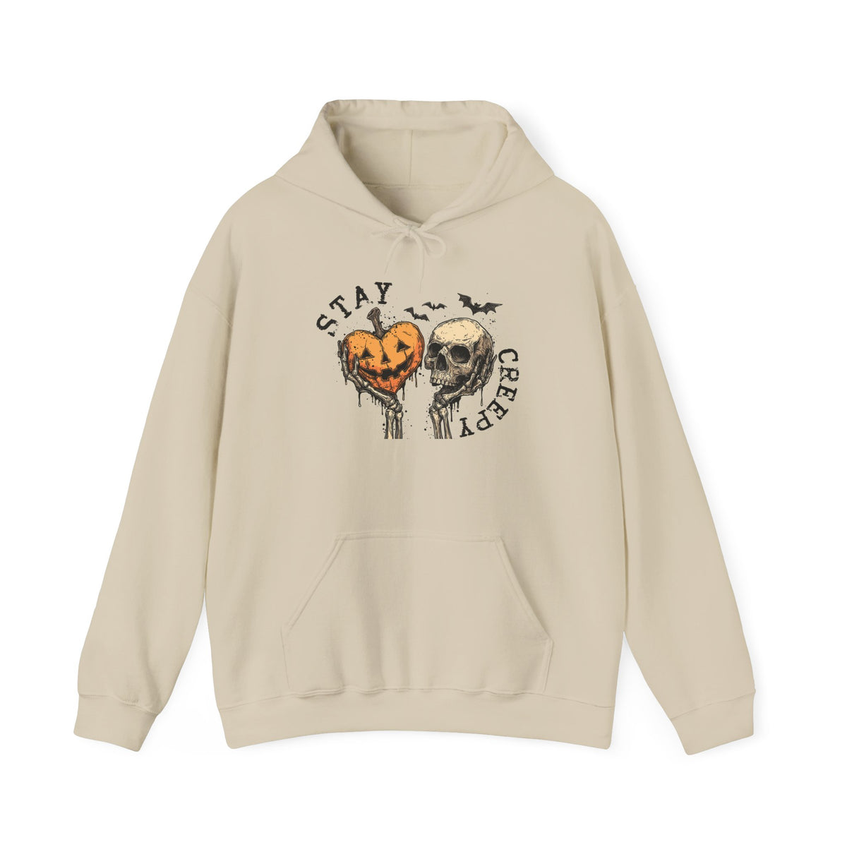 "Stay Creepy" Front + "Spooky Season" Back Halloween Skulls