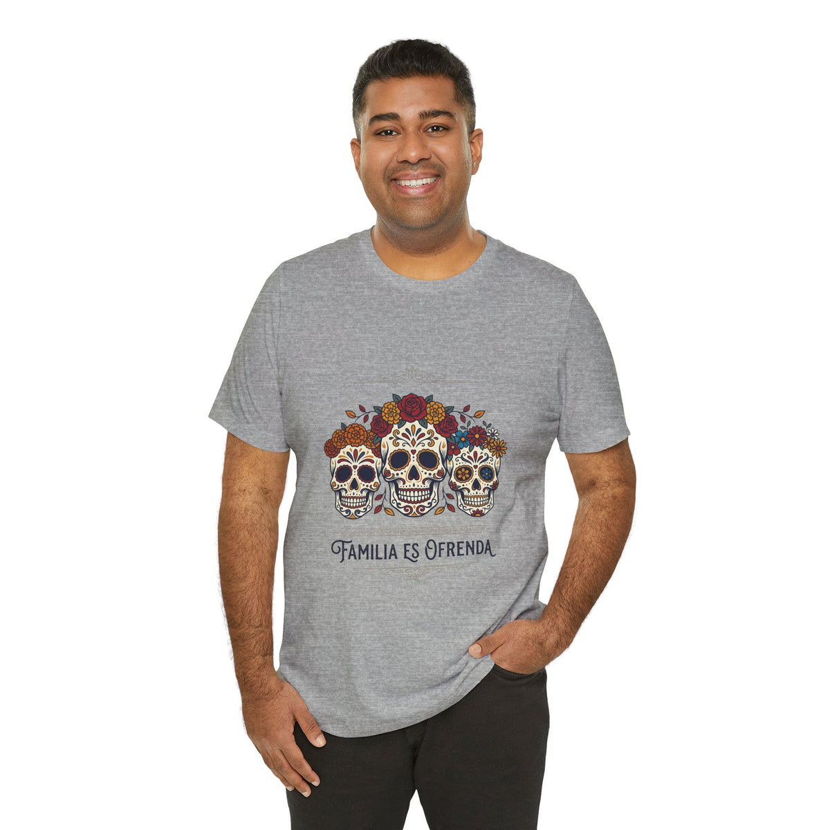 Familia Es Ofrenda Tee — Day of the Dead Sugar Skull Family Shirt
