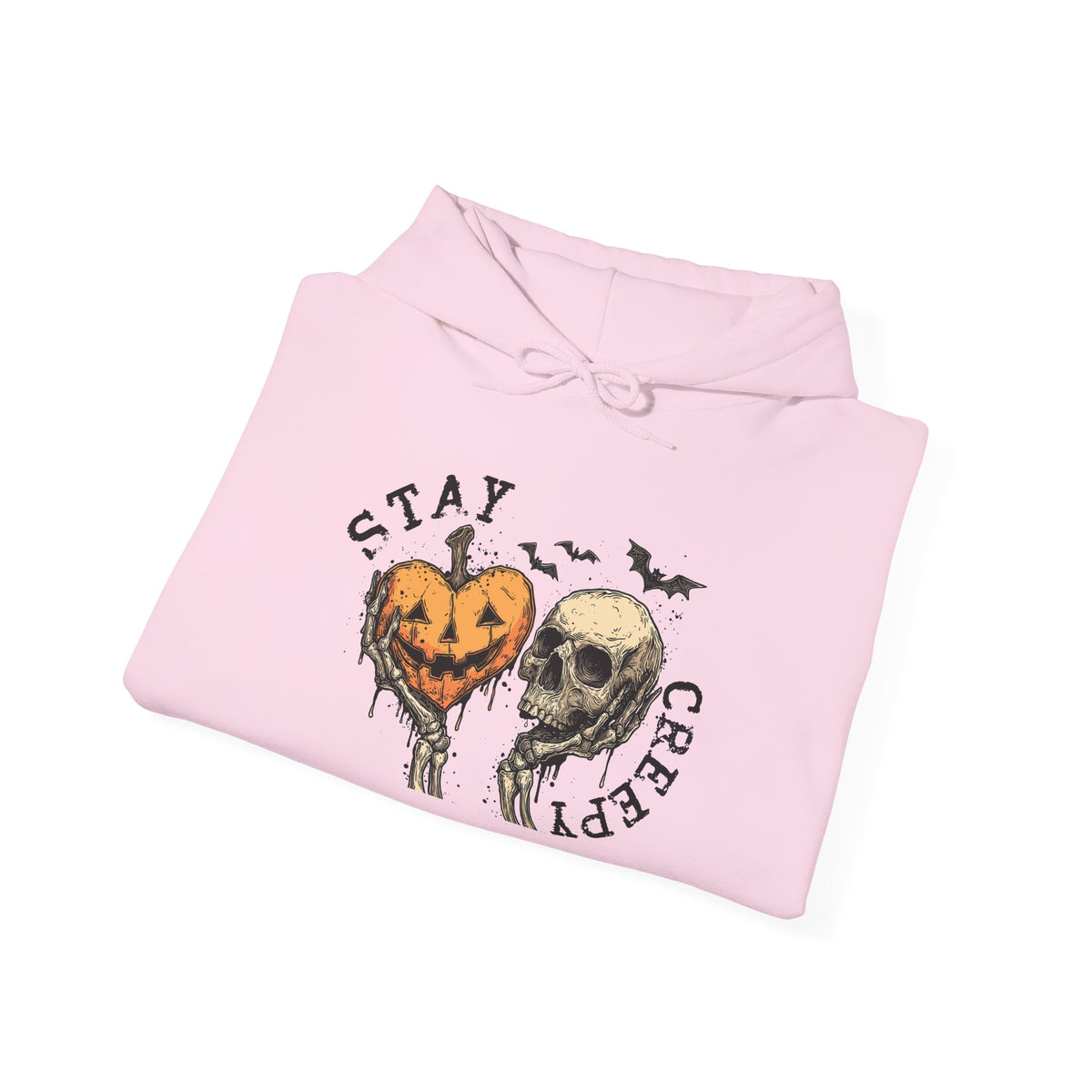 "Stay Creepy" Front + "Spooky Season" Back Halloween Skulls
