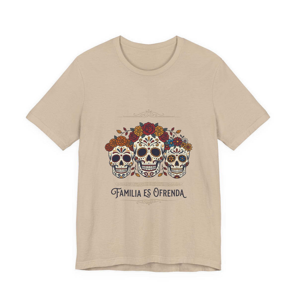 Familia Es Ofrenda Tee — Day of the Dead Sugar Skull Family Shirt