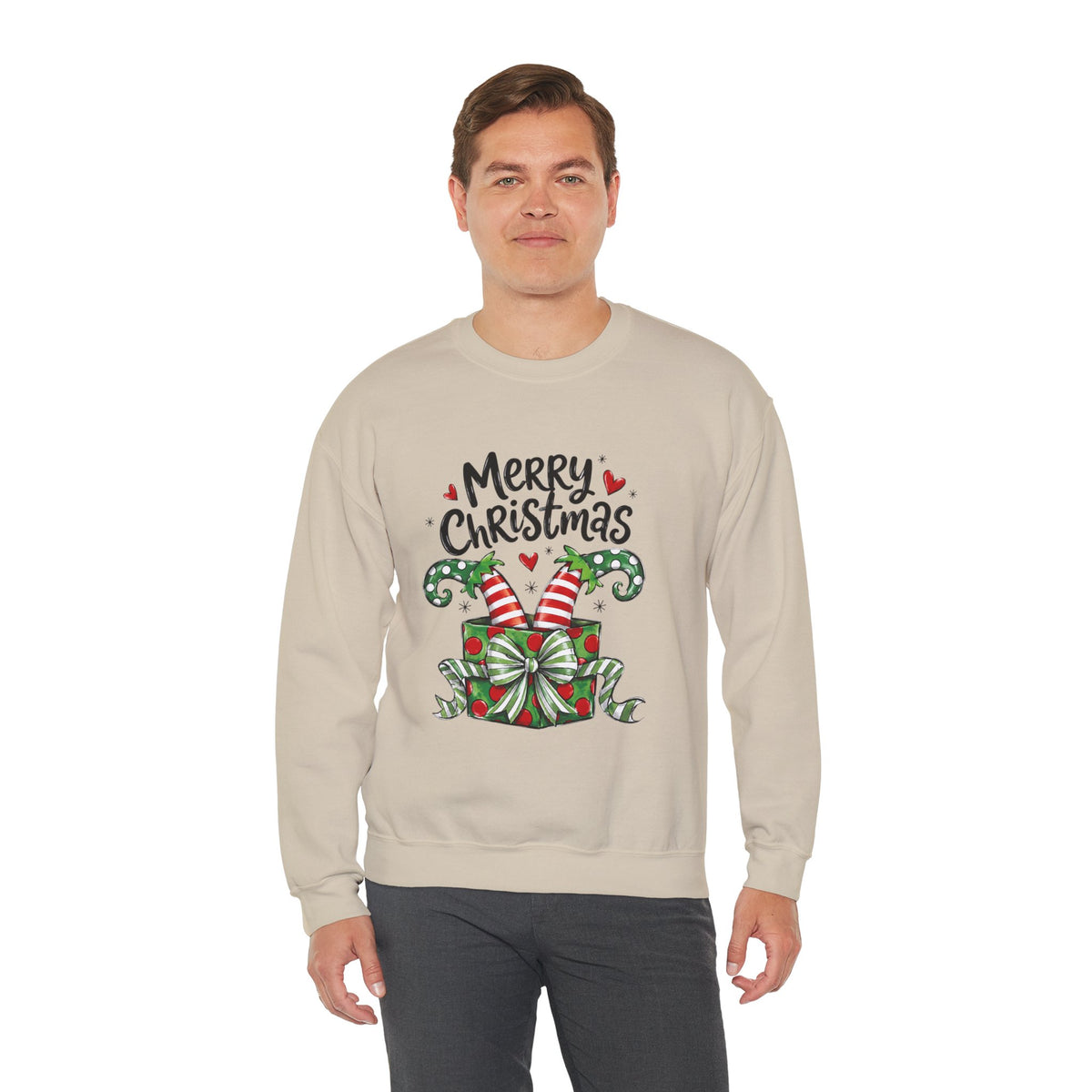 Merry Christmas Elf feet - “Merry Christmas” Gift Box Design