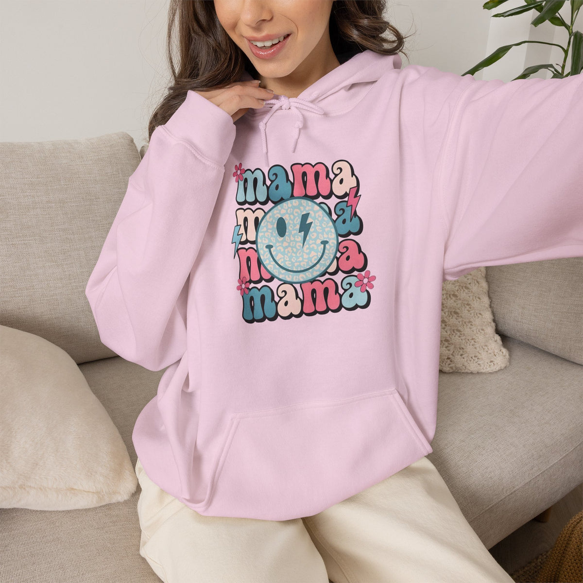 Retro Mama Smile Hoodie