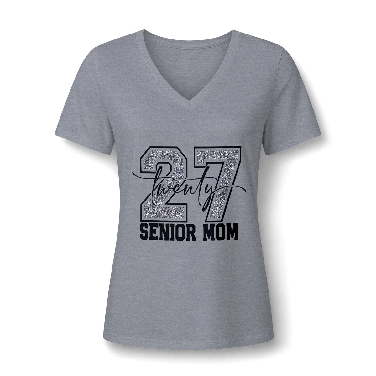 Senior Mom Twenty 27 V-Neck Tee