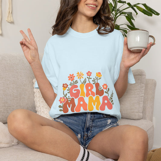 Retro Girl Mama Floral T-Shirt