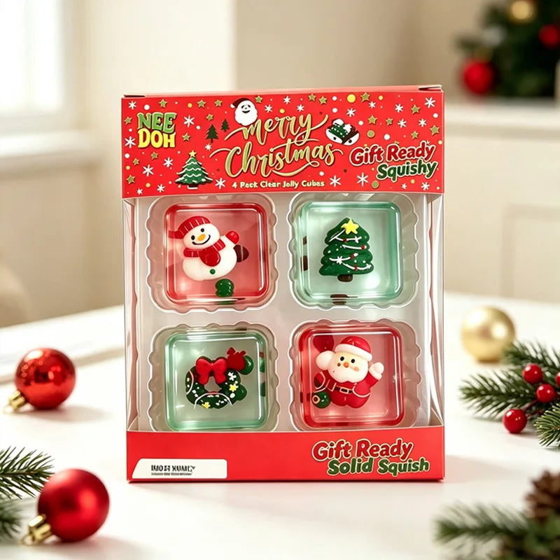 NeeDoh Mini 4 Pack Nice Cube Soft Squishy