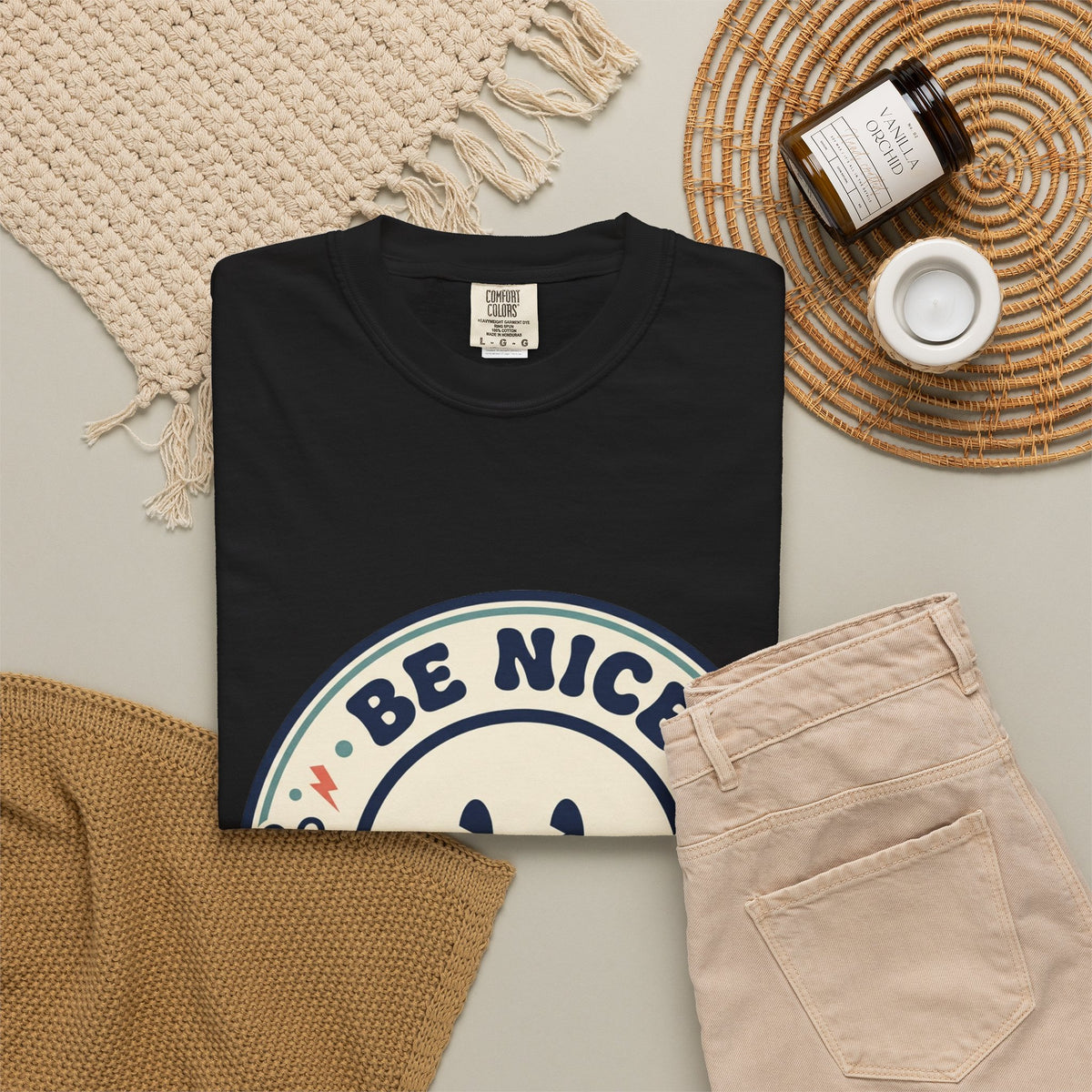 Be Nice You Jerk Smiley T-Shirt