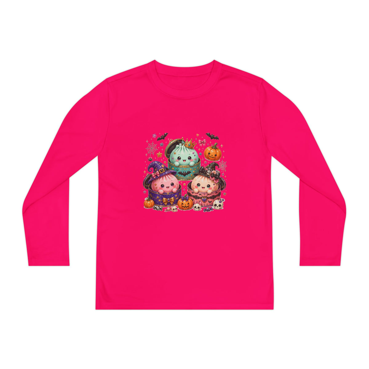 Kids Dumpling Halloween Long Sleeve Tee