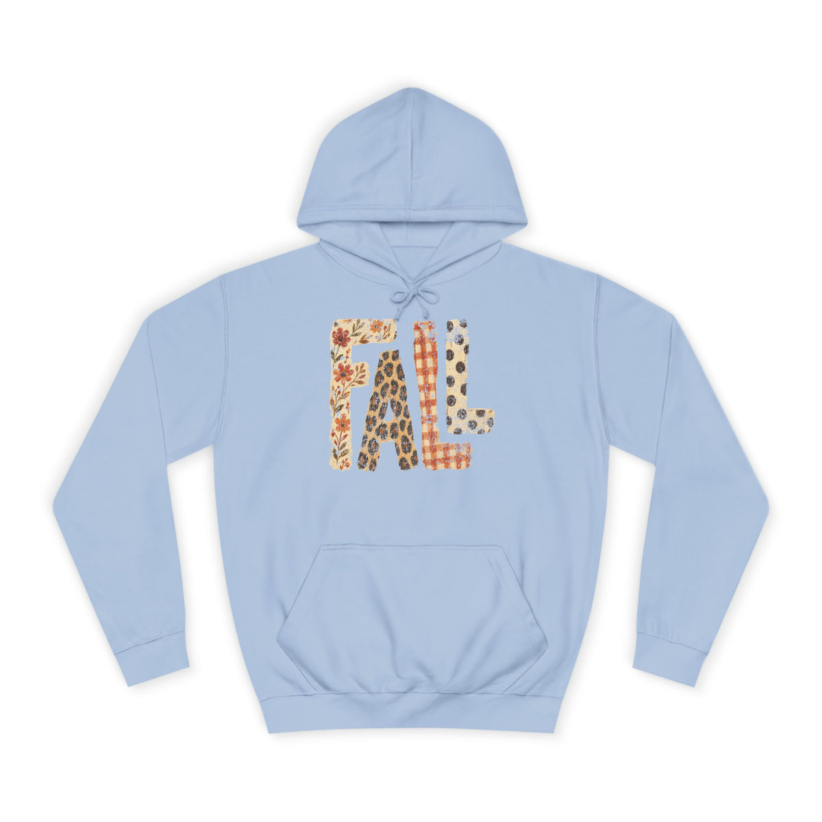 'FALL' Floral Hoodie