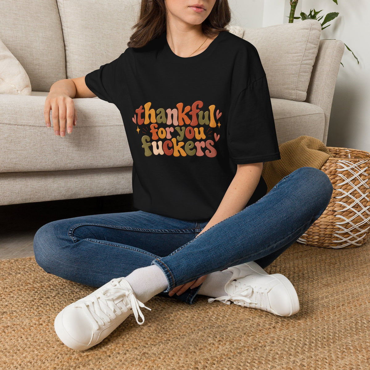 Thankful for You Fuckers Funny Thanksgiving Tee