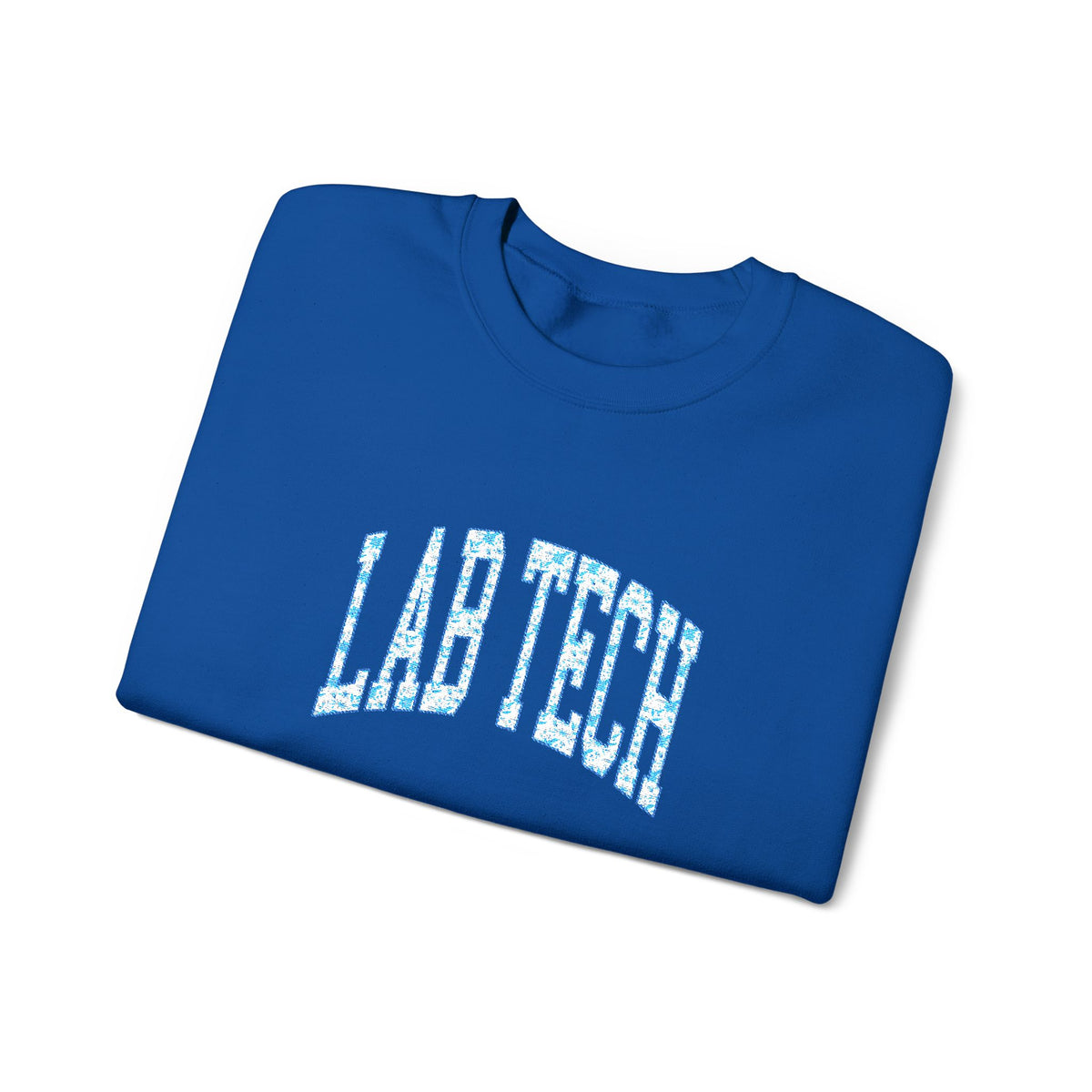 Blue Floral 'Lab Tech' Embroidered Sweatshirt