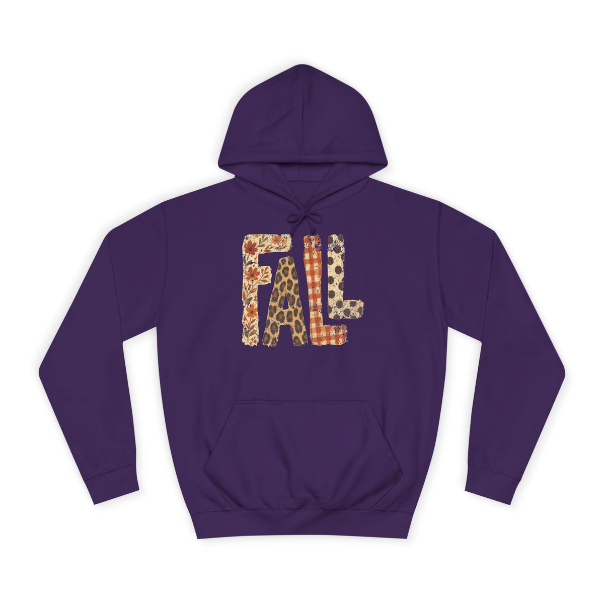 'FALL' Floral Hoodie
